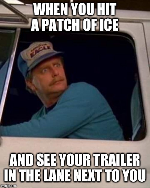 Truck Memes -Trailer on Ice